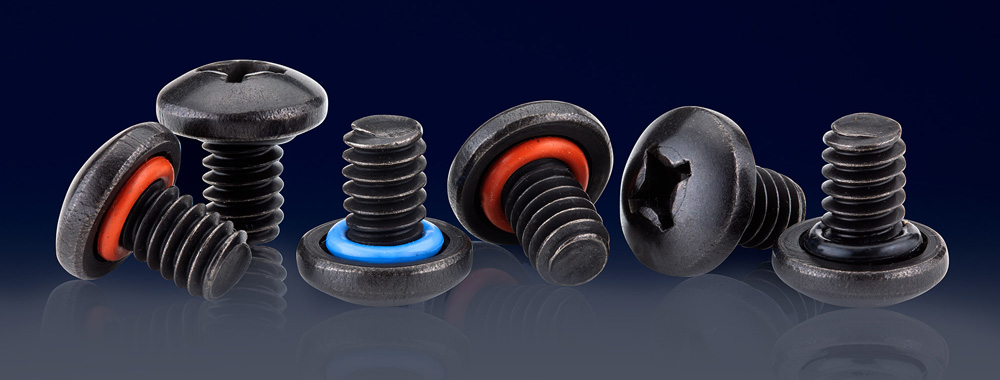 Black oxide plating for sealing screws